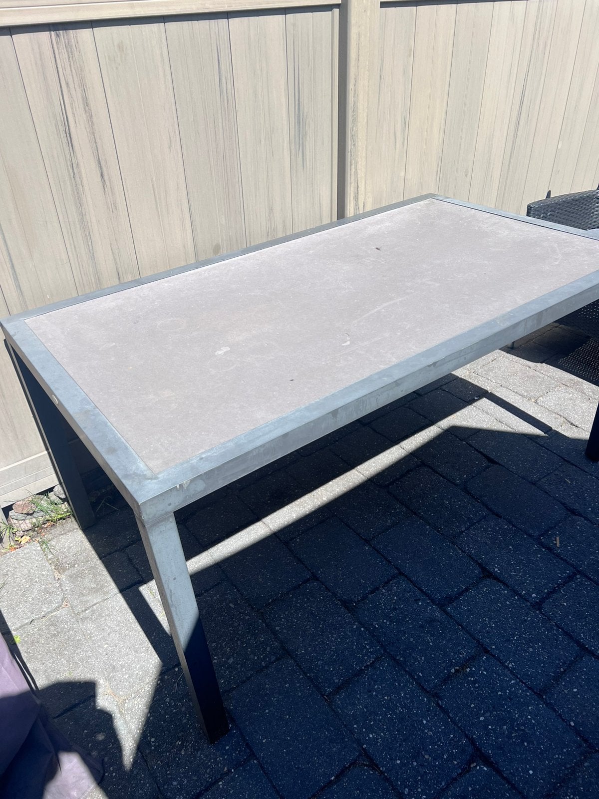 Gratis af te halen. Hartmann Tuintafel 160 x 90, Tuin en Terras, Tuintafels, Ophalen, Gebruikt, Rechthoekig, Overige materialen