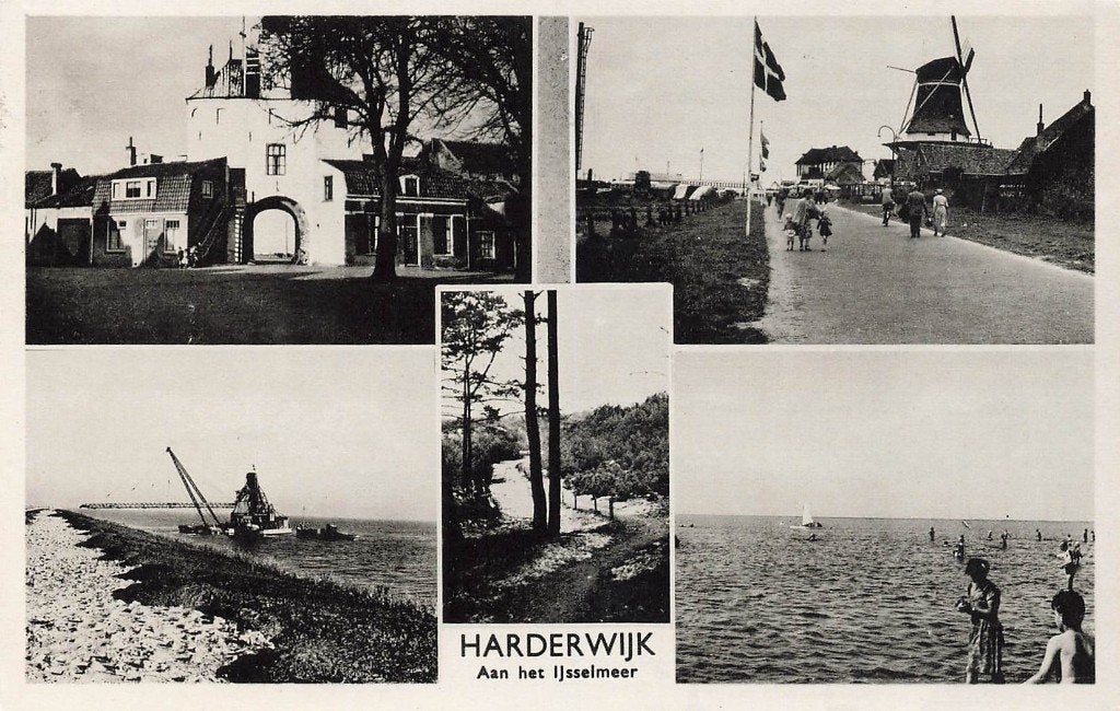 Harderwijk aan het IJsselmeer, Ophalen of Verzenden, 1940 tot 1960, Gelopen, Gelderland