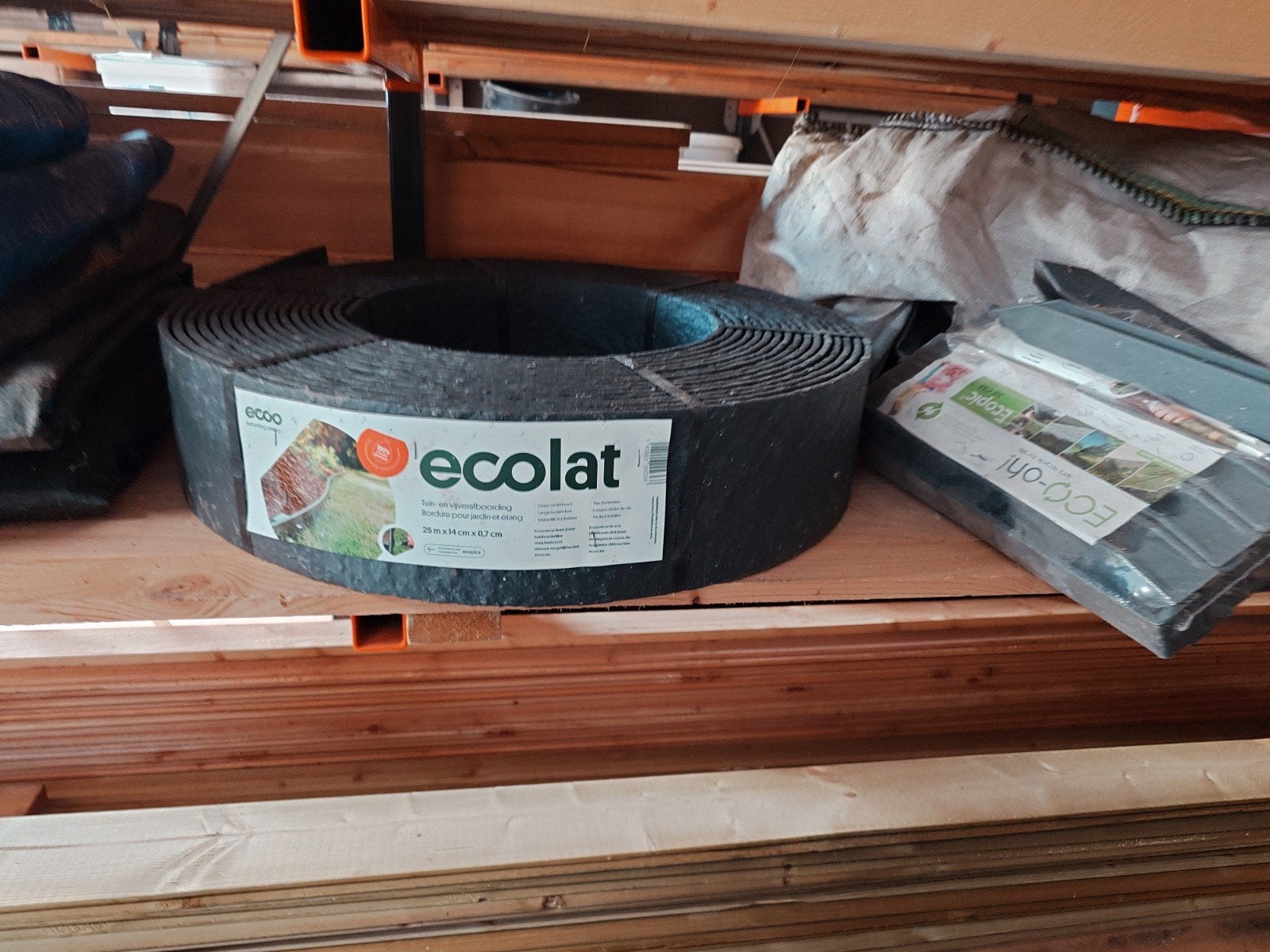 Ecolat afboording 35 meter, Ophalen, Kunststof, Border, Minder dan 25 cm