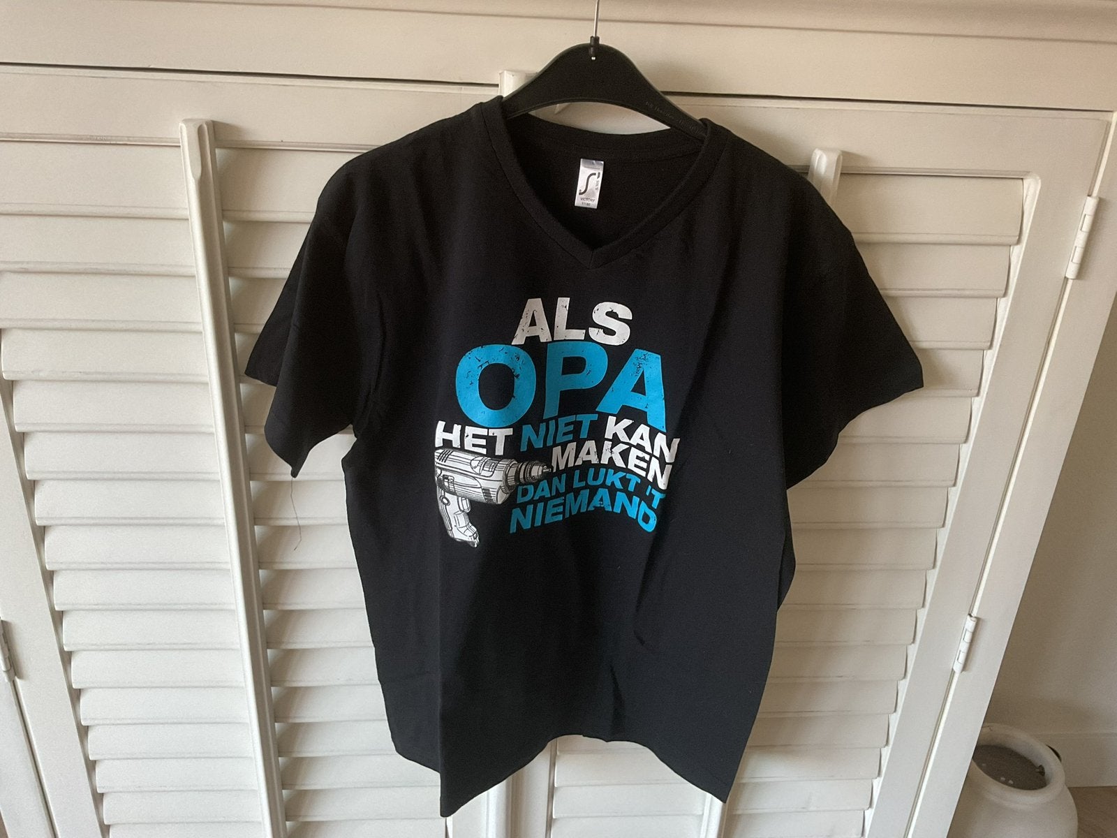 OPA Shirt L, Ophalen of Verzenden, Zo goed als nieuw, Maat 52/54 (L), Zwart