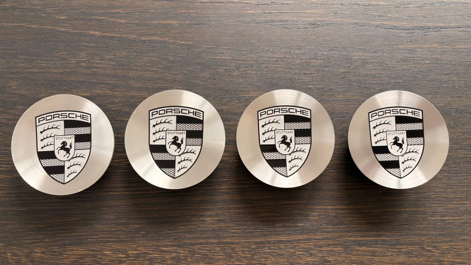 4x Porsche naafkappen, Auto diversen, Wieldoppen, Ophalen of Verzenden, Zo goed als nieuw