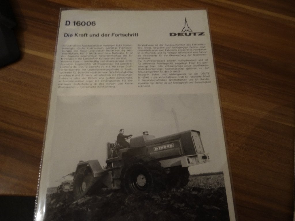 Deutz D1600Trekker folder, Ophalen of Verzenden, Nieuw, Folder