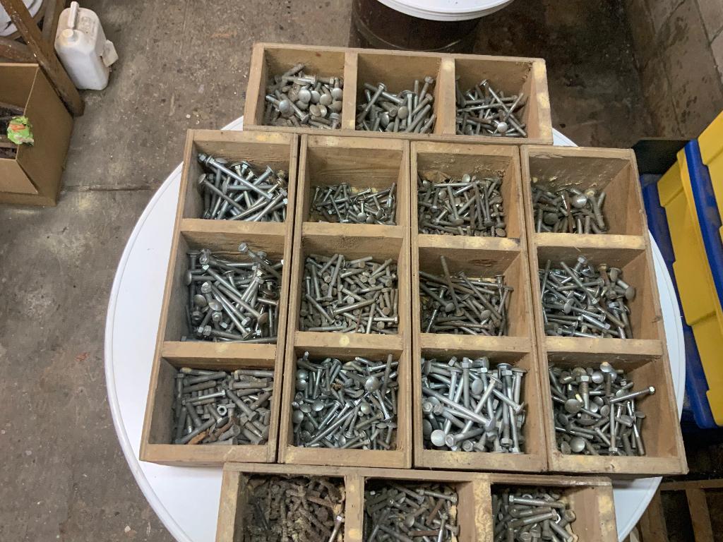 Houten bakken diverse schroeven, Ophalen, Zo goed als nieuw, Minder dan 50 mm, Schroeven
