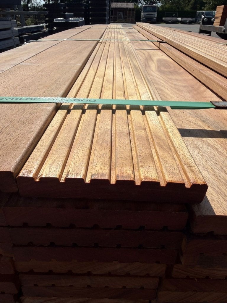 Hardhouten vlonderplanken 21x145mm 275cm PARTIJ, Ophalen, Planken, Nieuw, Hardhout