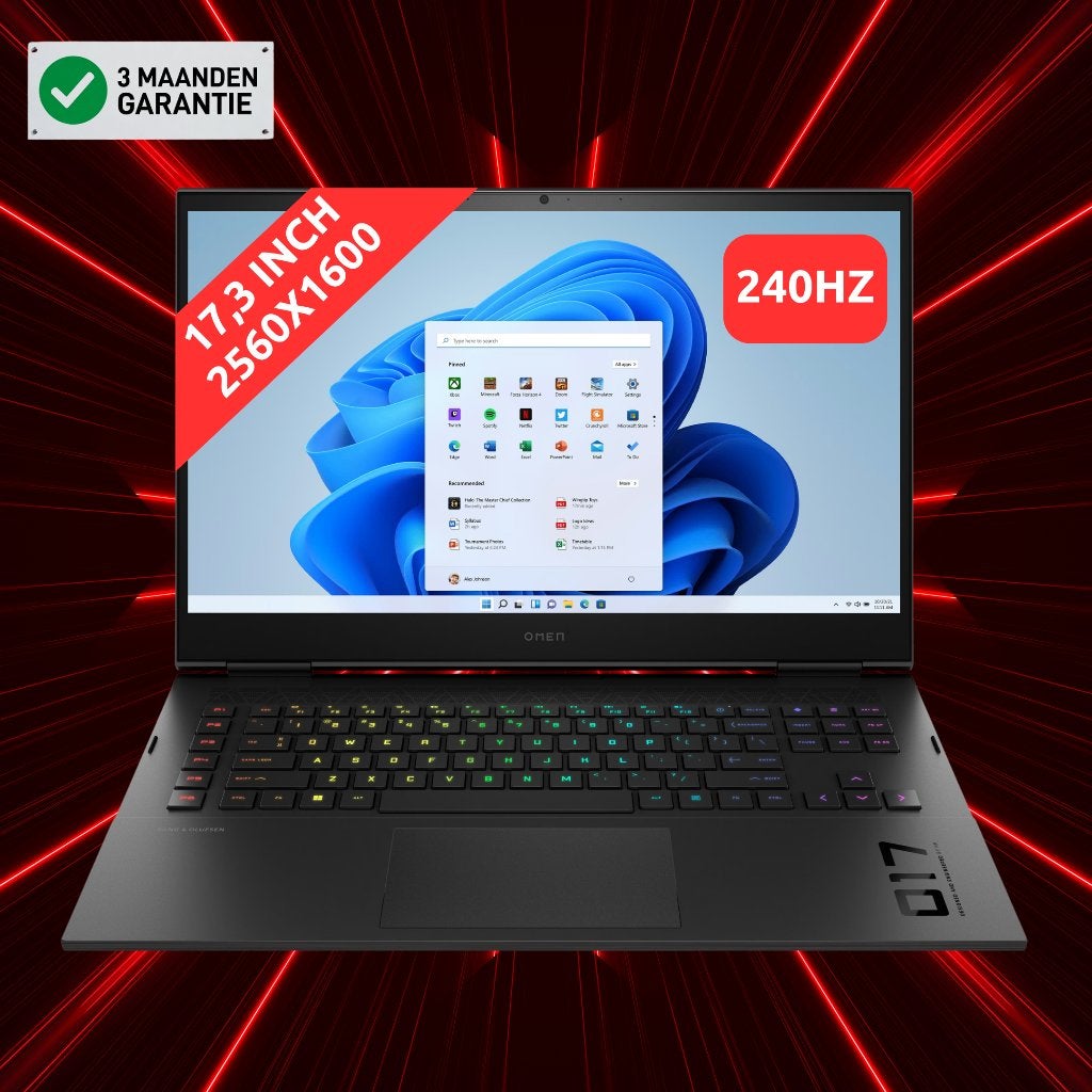 HP Omen 17 (RTX 4090 & Intel Core i9-13900HX), Computers en Software, Windows Laptops, HP Omen, 32 GB, DTGParts.Business@gmail.com