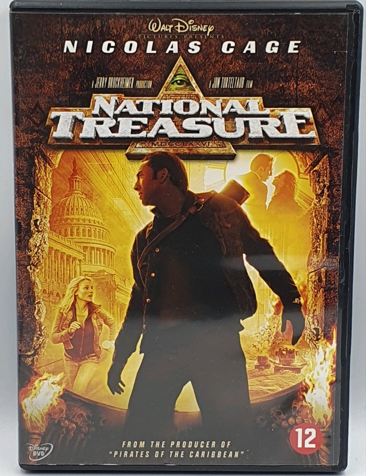National Treasure DVD - Actie/Avontuur met Nicolas Cage, Nederlands, Actie, Inclusief doosje, Ophalen of Verzenden