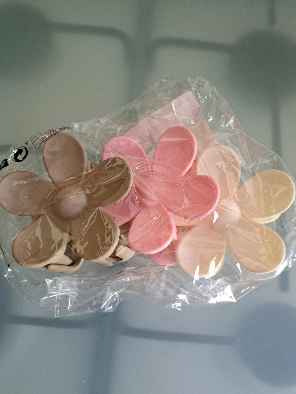 Set van 3 bloem haarspelden in diverse kleuren, Ophalen of Verzenden, Nieuw, Haarspeld
