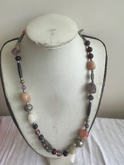 5 Leuke kettingen met stenen, Sieraden, Tassen en Uiterlijk, Ophalen of Verzenden, Zo goed als nieuw, Overige materialen