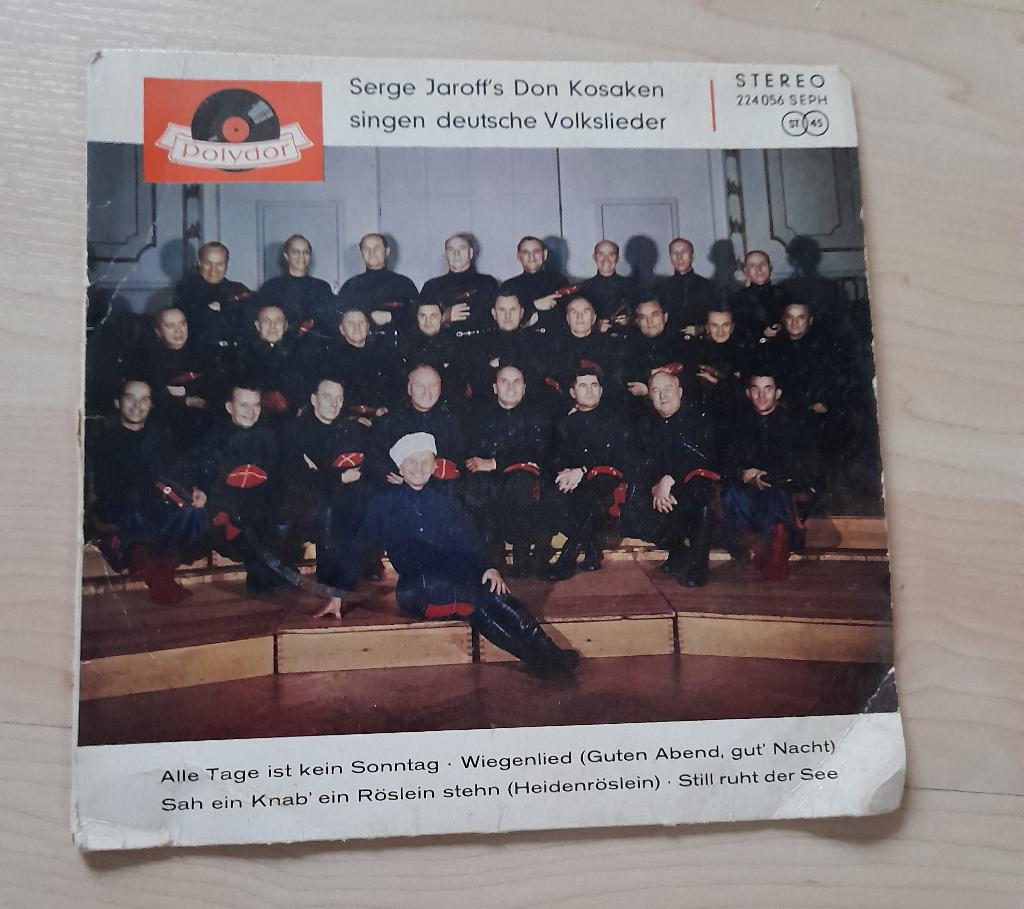 SINGLE SERGE JAROFF'S DON KOSAKEN SINGEN DEUTSCHE VOLKS, Ophalen of Verzenden, Gebruikt, Pop
