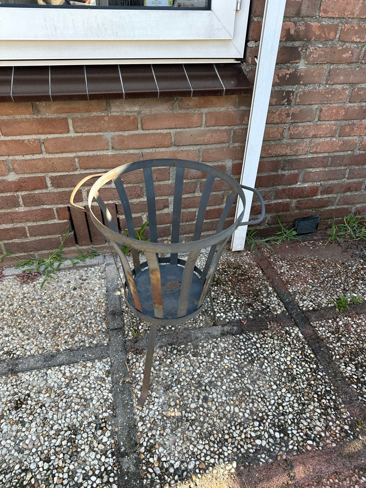 Metalen vuurkorf voor gezellige avonden, Tuin en Terras, Vuurkorven, Ophalen, Gebruikt, Vuurkorf