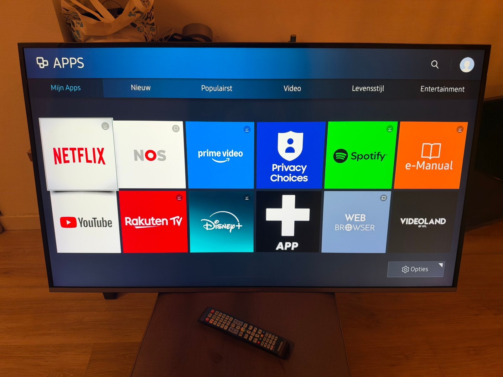 Samsung smart led 4k uhd tv 49 inch, Ophalen, LED, Zo goed als nieuw, Samsung