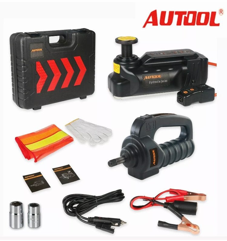 Autool electriche krik 5 Ton Incl slagsleutel op 12Volt, Ophalen of Verzenden