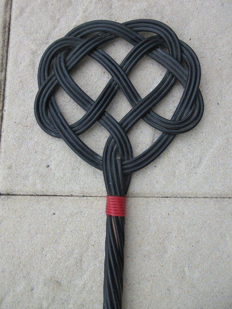 Vintage zwarte mattenklopper, Ophalen of Verzenden