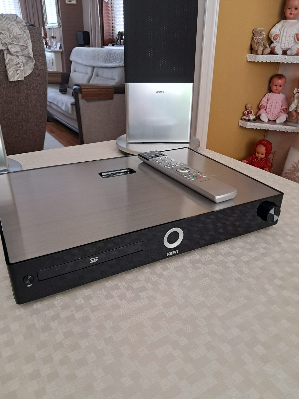 Loewe Mediaspeler, Subwoofer en 4 Surroundboxen, Gebruikt, 5.1-systeem, Dvd-speler, Ophalen