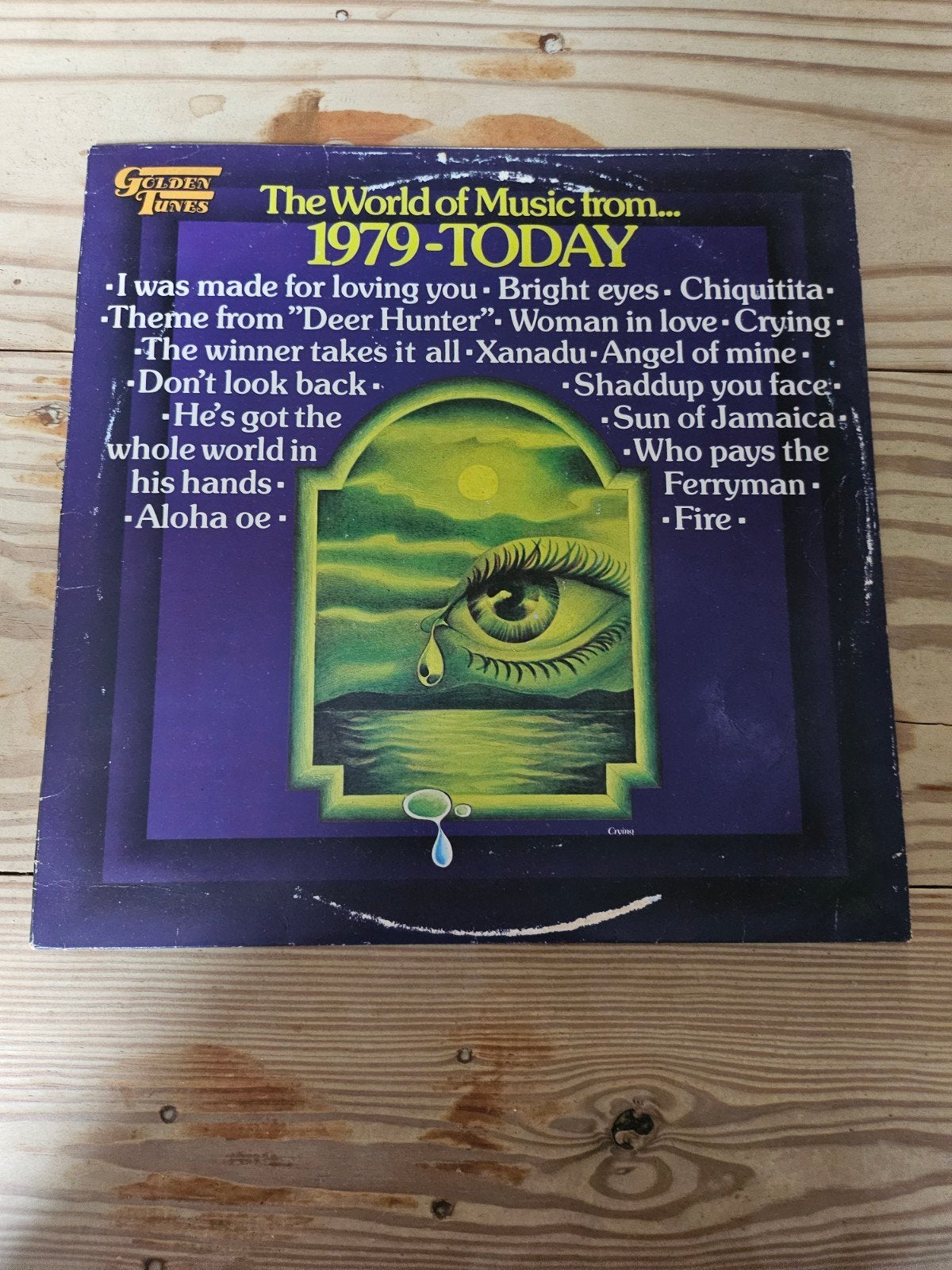 LP: The World of Music from 1979-Today (Golden Tunes), LP, Gebruikt, Ophalen of Verzenden, Complilatie