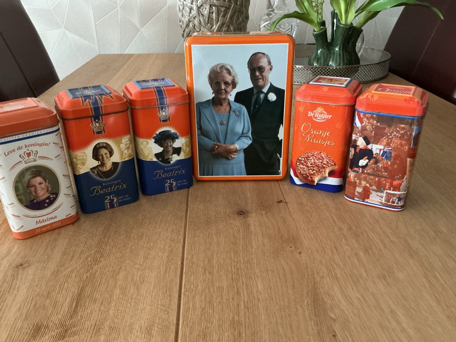 Originele Oranje Blikken - Koninklijk Huis & De Ruijter, Ophalen of Verzenden, Gebruikt, Koek(jes)