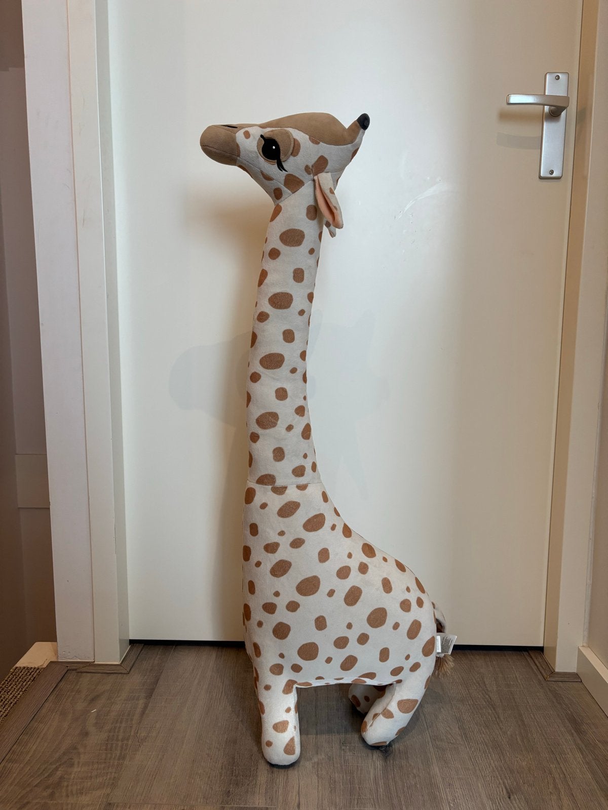 Grote staande knuffel giraf - leuk in de kinderkamer, Ophalen, Gebruikt, Overige merken, Giraf