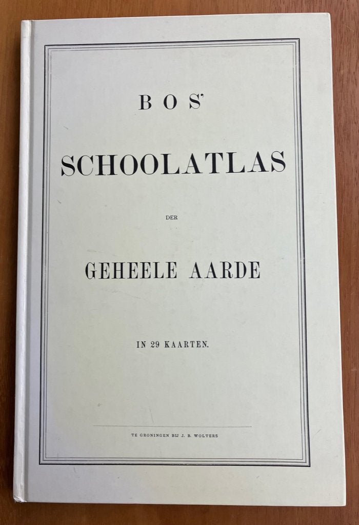 Bos schoolatlas der gehele aarde in 29 kaarten, Gelezen, Bosatlas, Verzenden, 1800 tot 2000