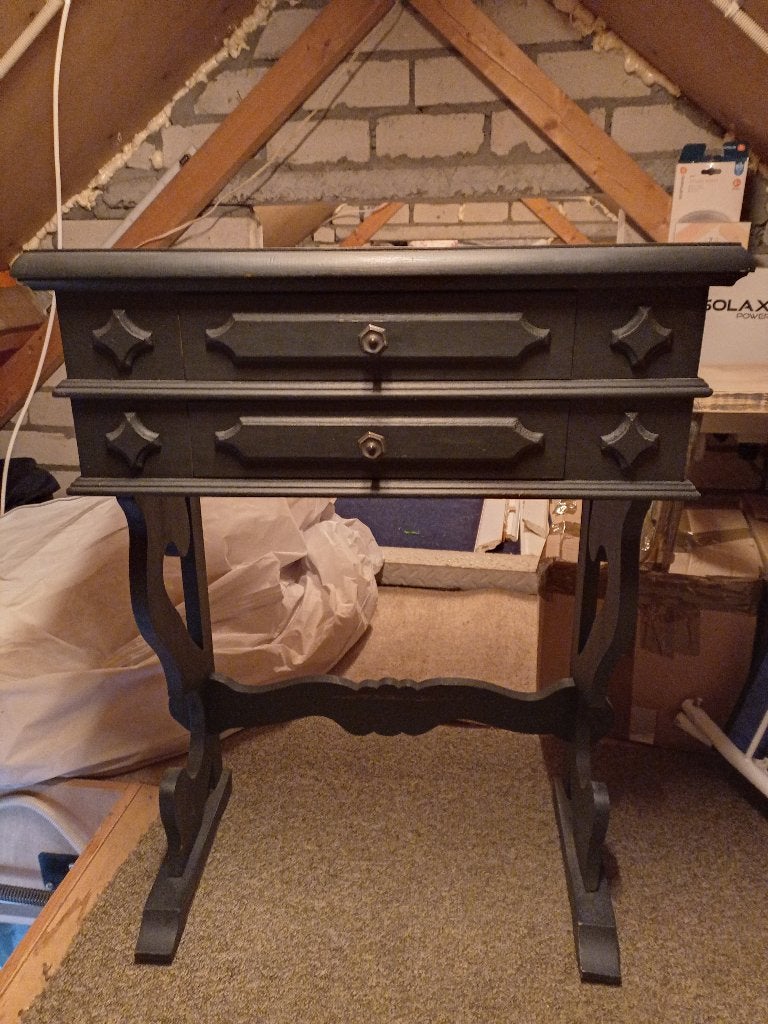 antiek bijzettafeltje/hal/tafeltje/console zwart, Antiek en Kunst, Ophalen