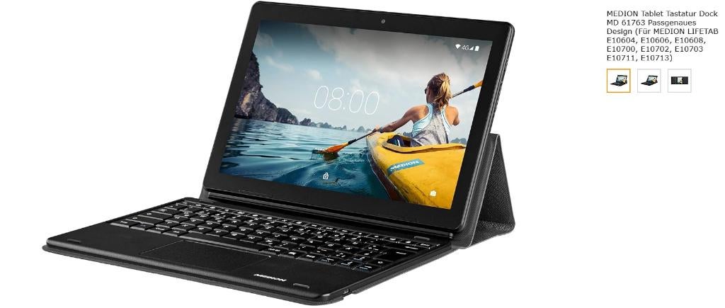 Keyboard dock voor Medion LIFE tab, Computers en Software, Toetsenborden, Medion, Ophalen of Verzenden, Zo goed als nieuw, Draadloos