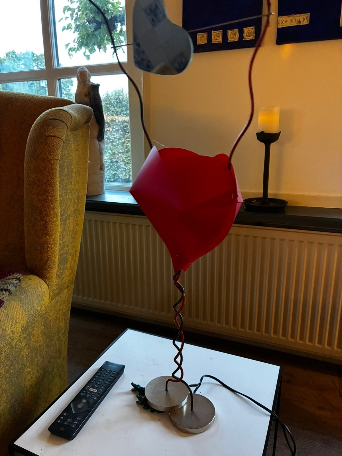Ingo maurer “from the heart”, Kunststof, Gebruikt, Ophalen of Verzenden, Rood