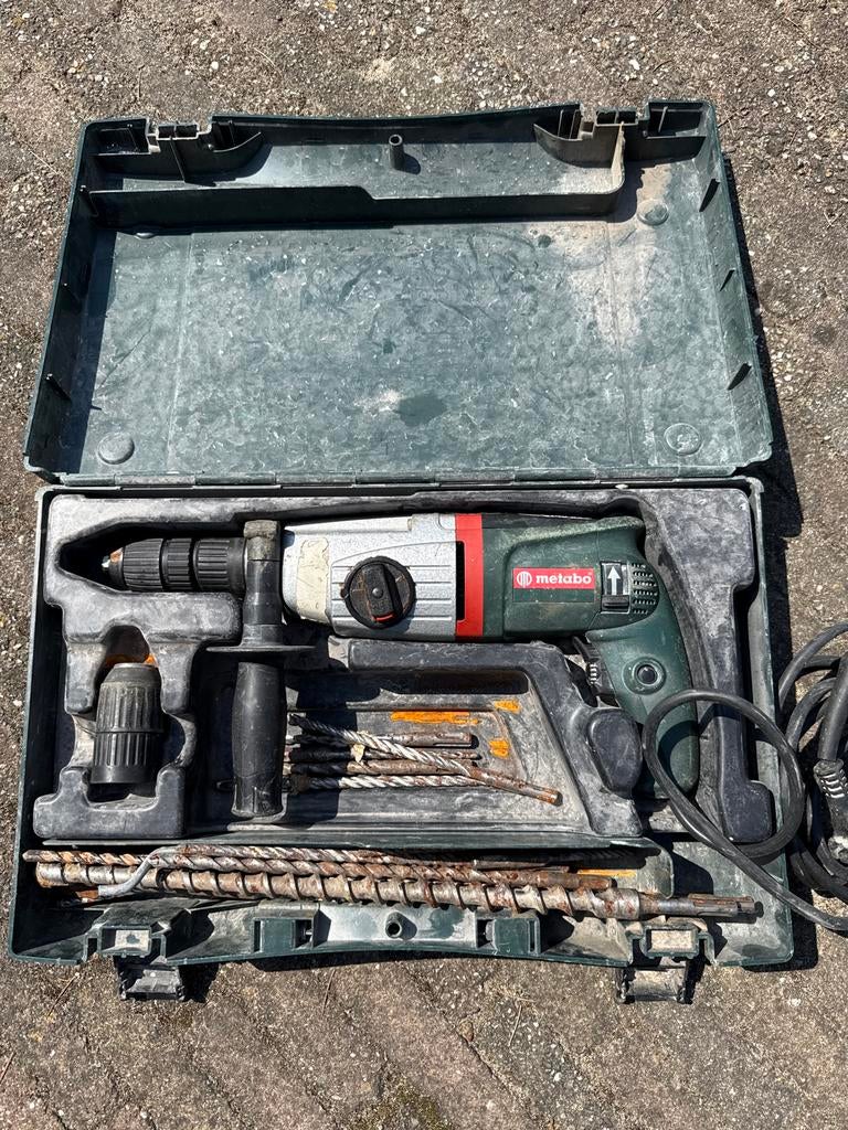 Metabo UHE 20 Boorhamer met accessoires, Doe-het-zelf en Verbouw, Gereedschap | Boormachines, Ophalen, Boor- en/of Breekhamer