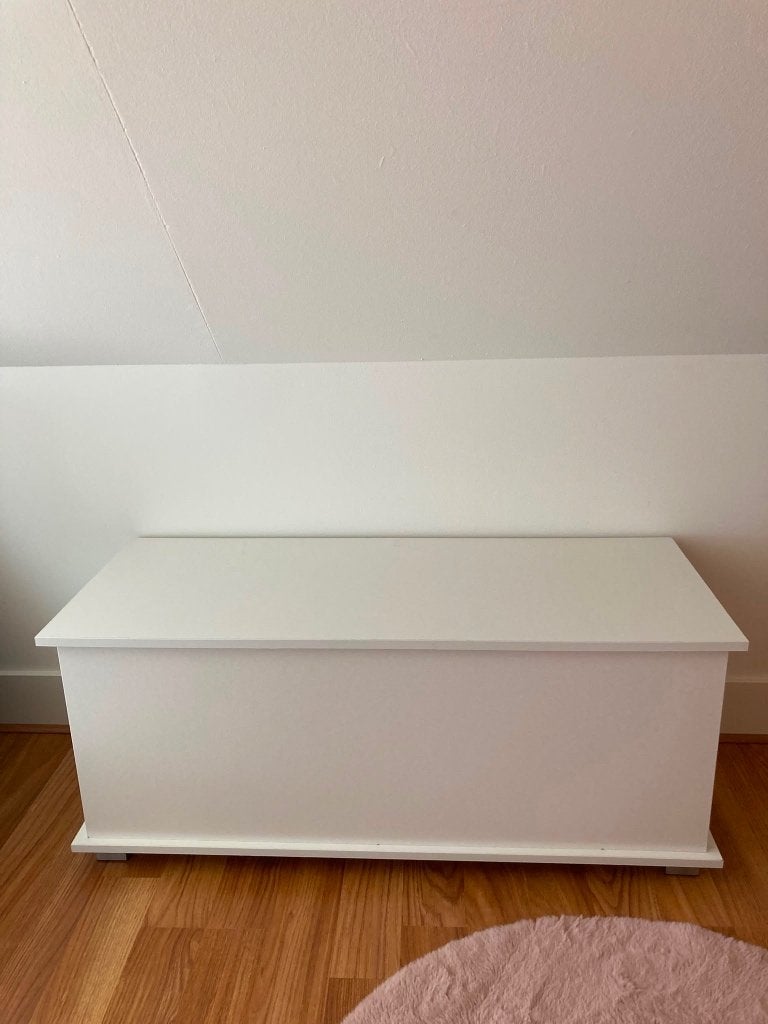 Opberg kist wit, Ophalen, Overige materialen, Minder dan 50 cm, Gebruikt