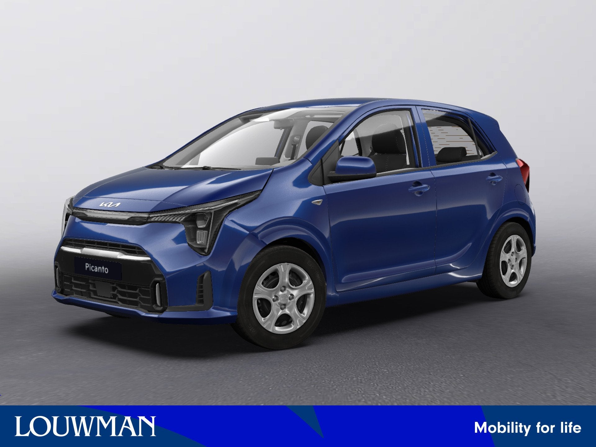 Kia Picanto 1.0 GDi DynamicLine | digitaal display, Auto's, Voorwielaandrijving, 12 maanden, Stof, Zwart