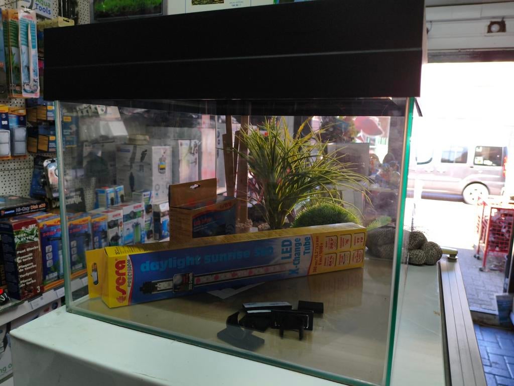 Sera aquarium 40x40x30, Ophalen, Inclusief deksel, Nieuw, Sera
