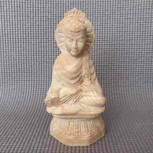 Antieke Boeddha religieuze stenen beeldje, Ophalen of Verzenden, Gebruikt