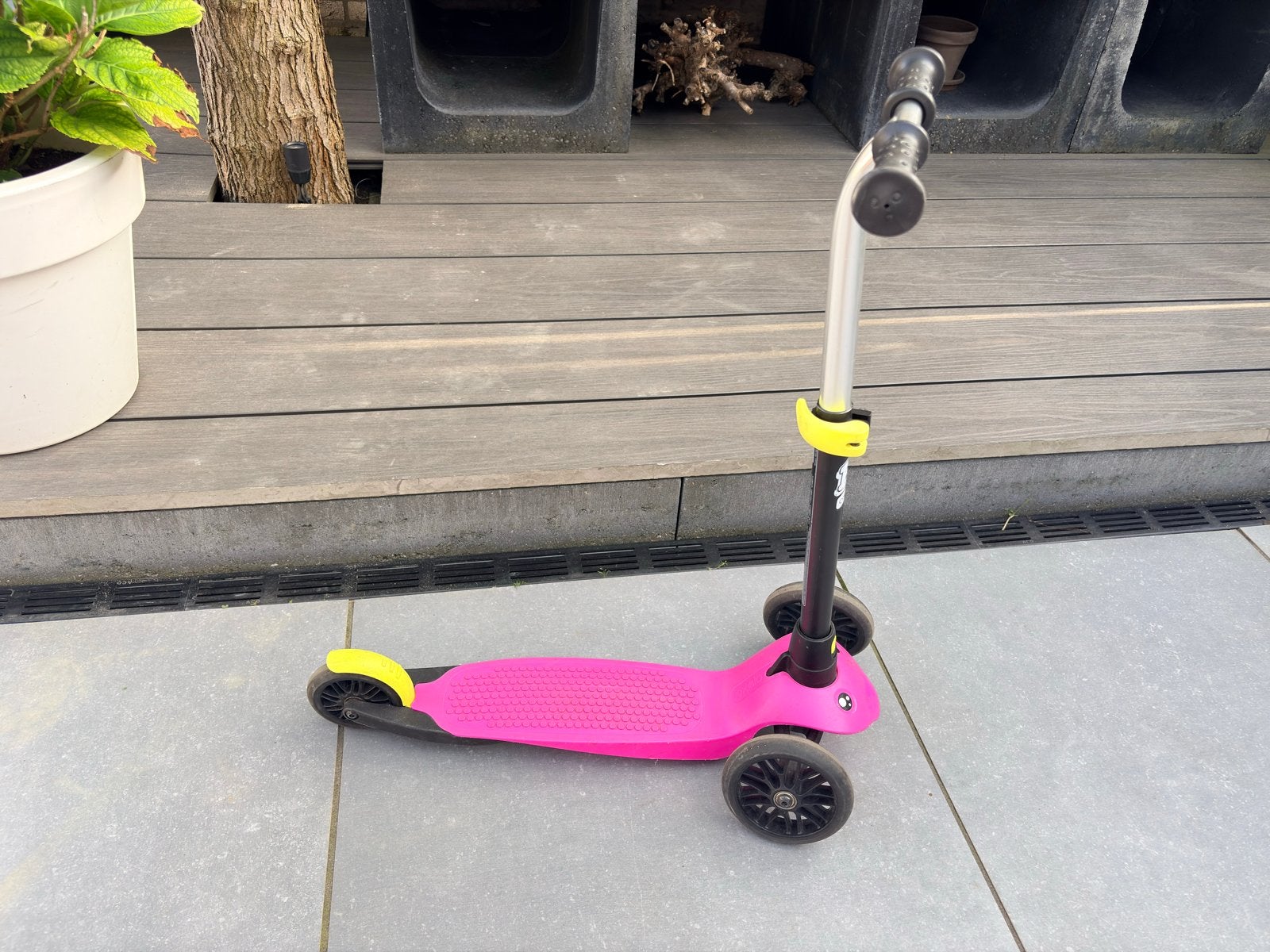 Roze meegroei step voor meisjes, Fietsen en Brommers, Ophalen, Gebruikt, Gewone step