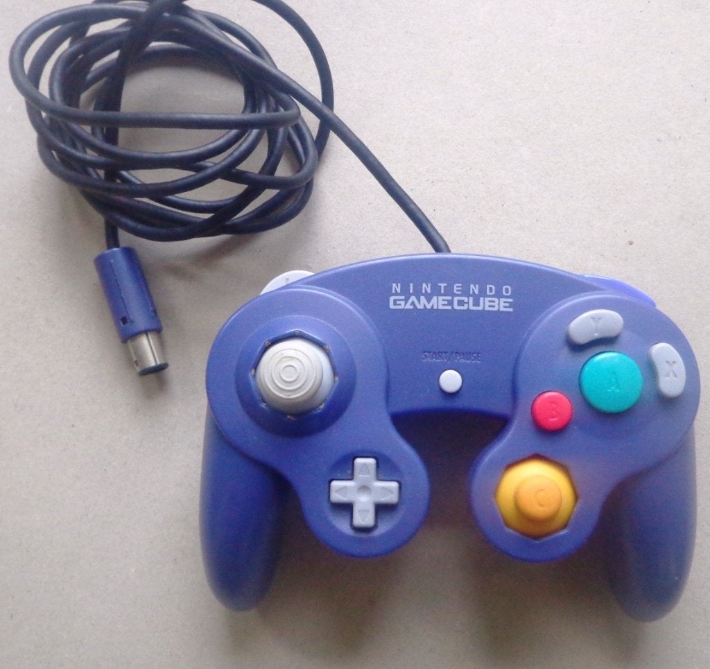 Originele Controller voor de Nintendo GameCube Paars, Spelcomputers en Games, Spelcomputers | Nintendo GameCube, Ophalen of Verzenden