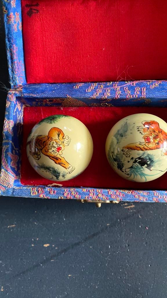 Mooie chinese boading ballen in goede staat, Antiek en Kunst, Ophalen of Verzenden