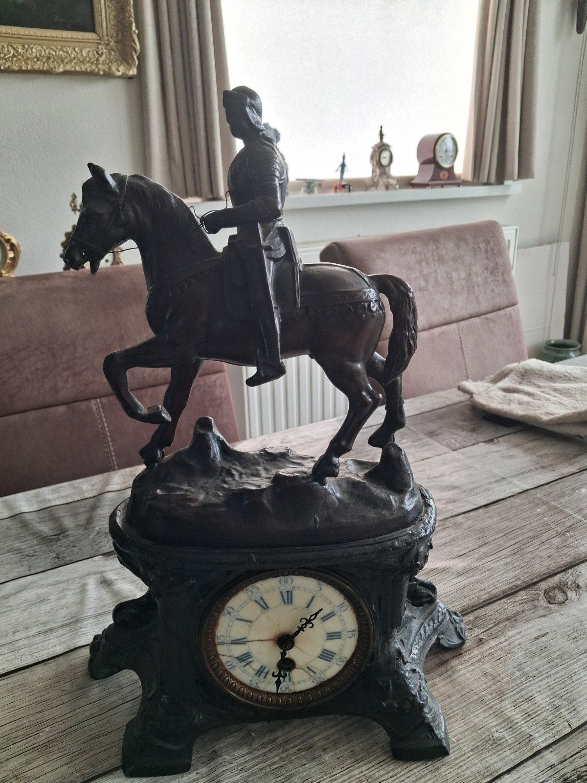 klokje met paard samak, Antiek en Kunst, Ophalen