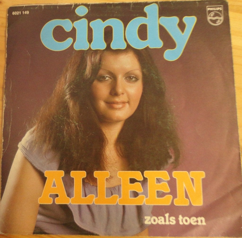 Cindy > Alleen, Ophalen of Verzenden, Gebruikt, 7 inch, Nederlandstalig