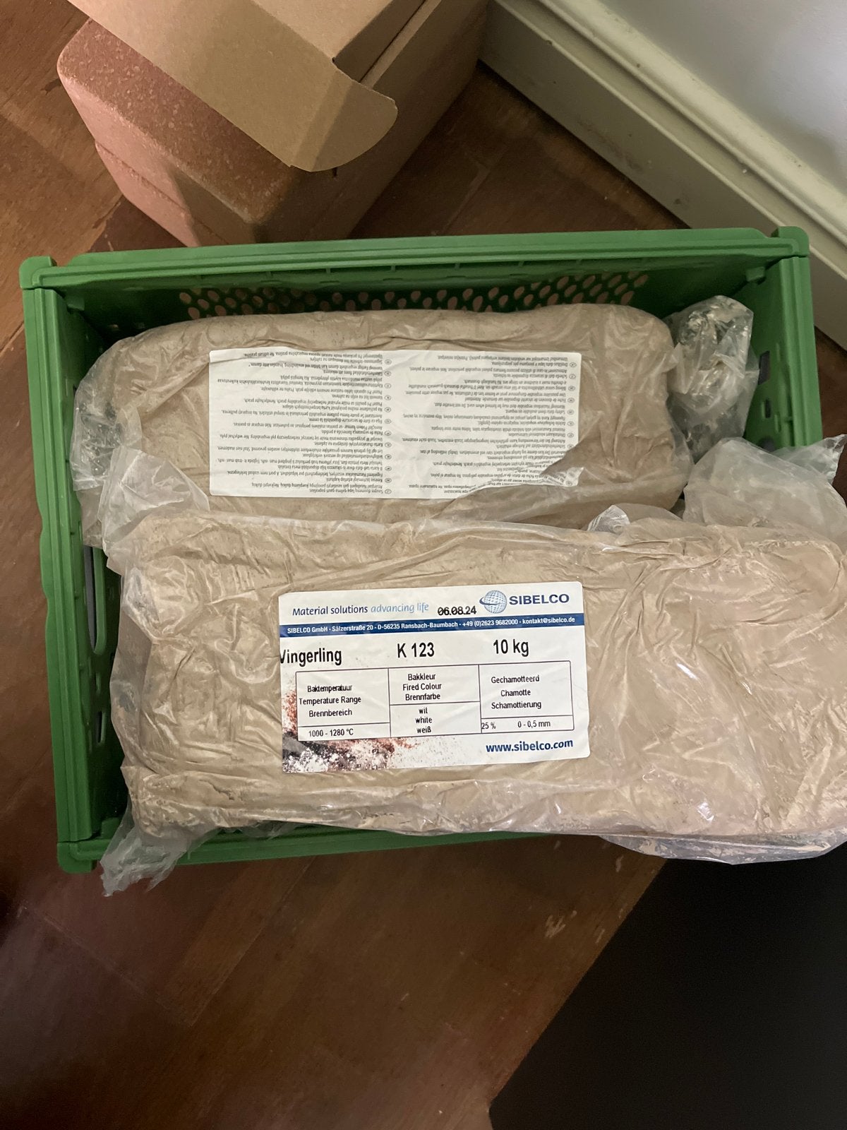 30 kg Keramiek Klei - Sibelco K123 Vingerling, Ophalen, Nieuw, Knutselmateriaal, Wit