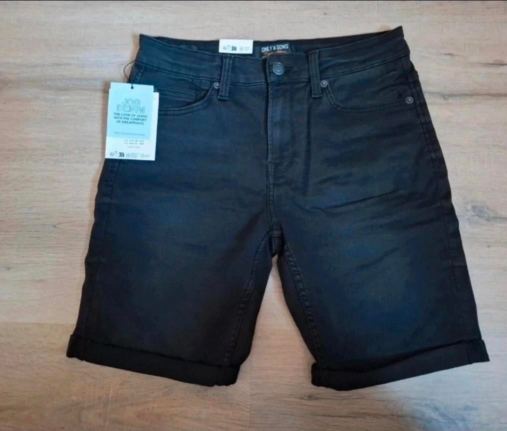 Only & Sons korte herenbroek maat M - Nieuw met kaartje, Kleding | Heren, Broeken en Pantalons, Maat 48/50 (M), Zwart, Nieuw, Ophalen of Verzenden