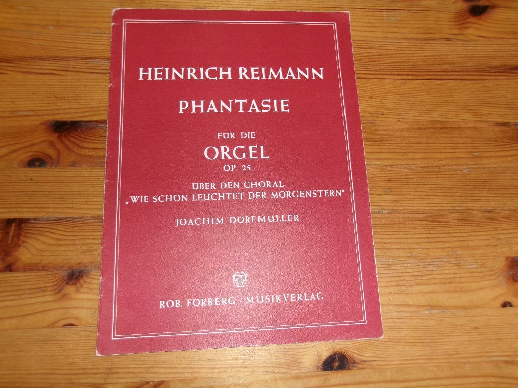 Heinrich reimann - phantasie op. 25, Orgel, Klassiek, Ophalen of Verzenden, Zo goed als nieuw