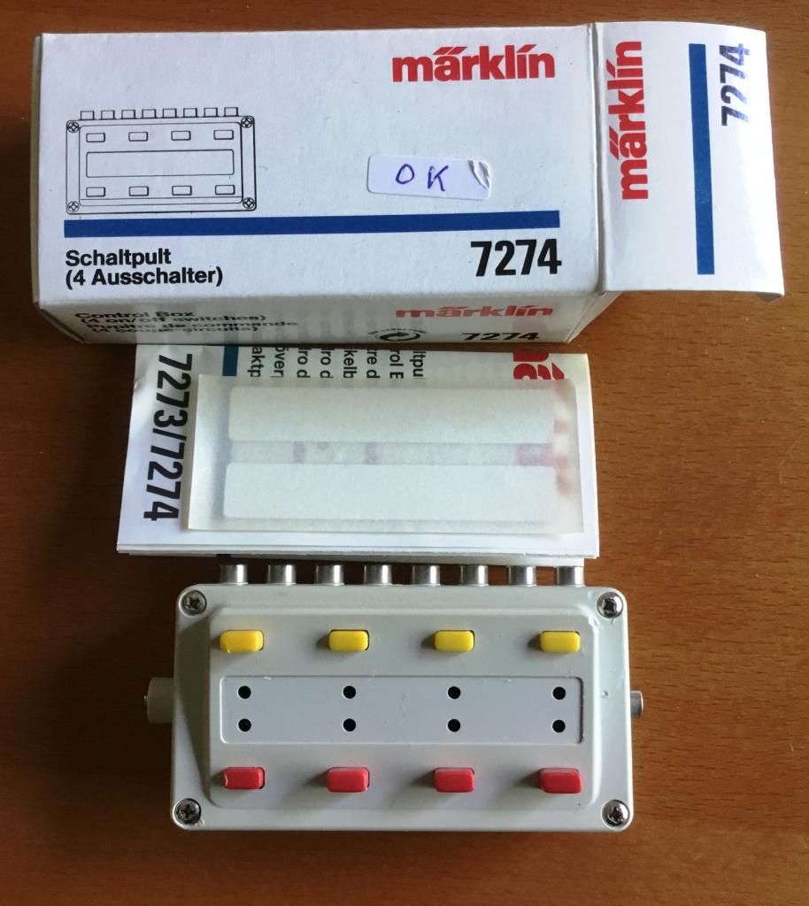 MäRKLIN H0 # 7274 Schakelbord met beschrijving in OVP, Wisselstroom, Rails, Ophalen of Verzenden, Zo goed als nieuw