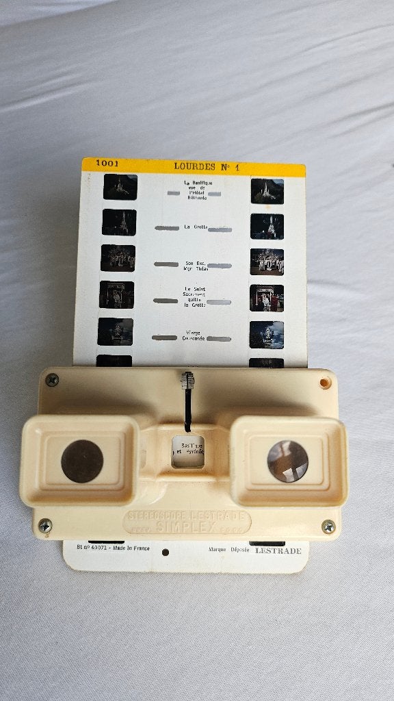 Vintage Stereokijker/Viewmaster Simplex, Ophalen of Verzenden, Gebruikt, Overige typen, Christendom | Katholiek