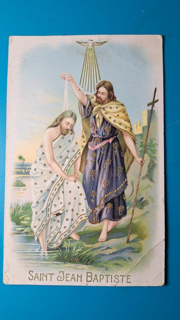 Johannes de Doper, Saint Jean Baptiste , witte duif, Ophalen of Verzenden, Voor 1920