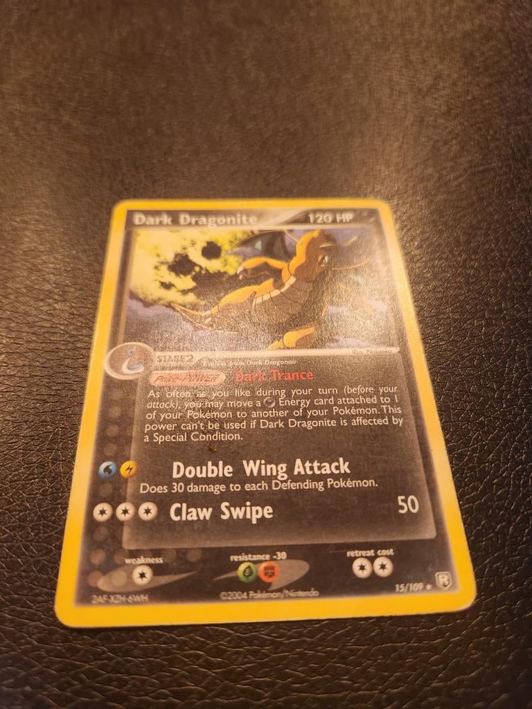 Dark Dragonite Pokémon Kaart - Zie Foto's, Ophalen of Verzenden, Gebruikt, Losse kaart