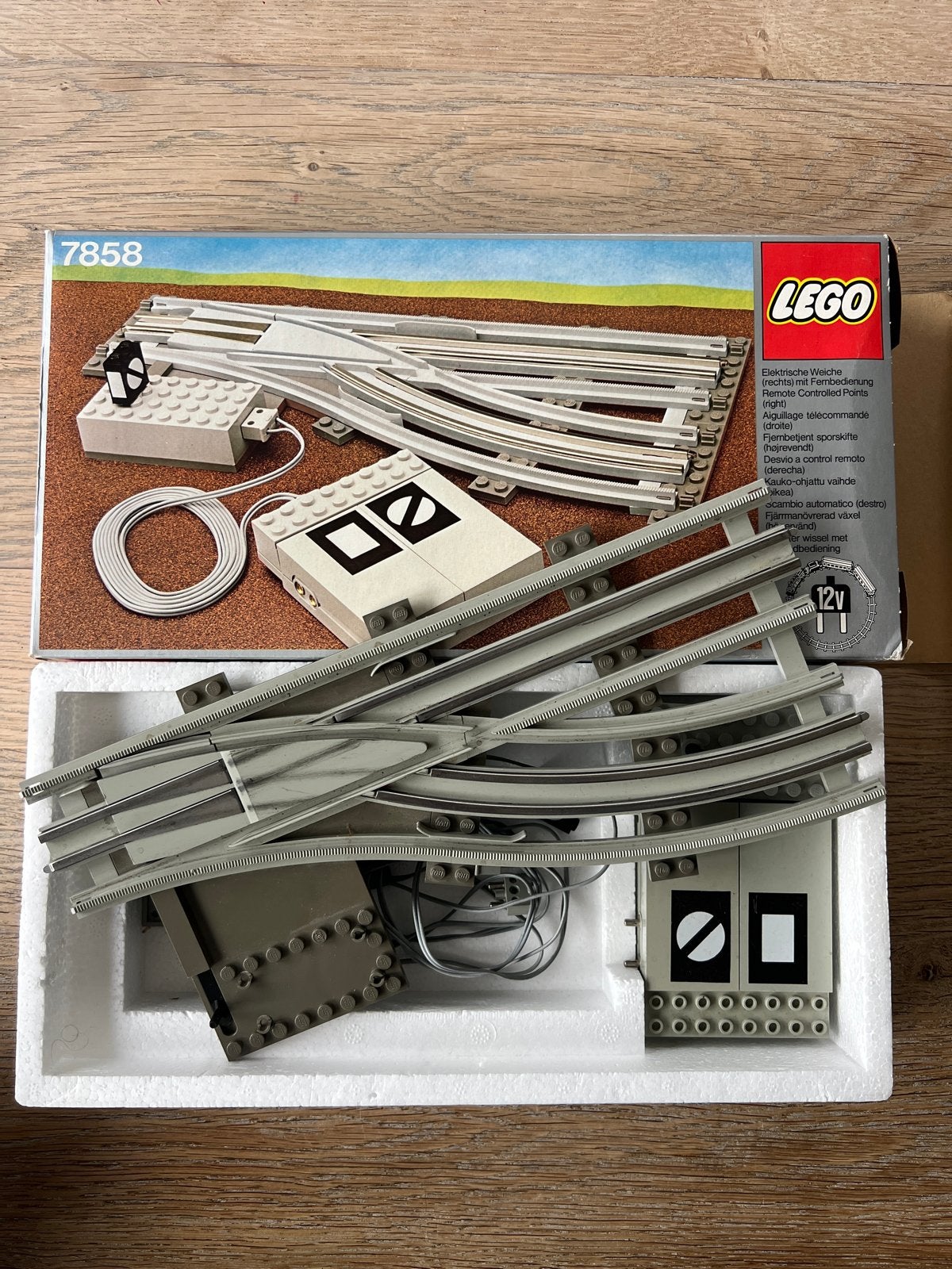 Lego Trein 12V Wissels 7858 7859, Gebruikt, Overige thema's, Lego, Accessoire
