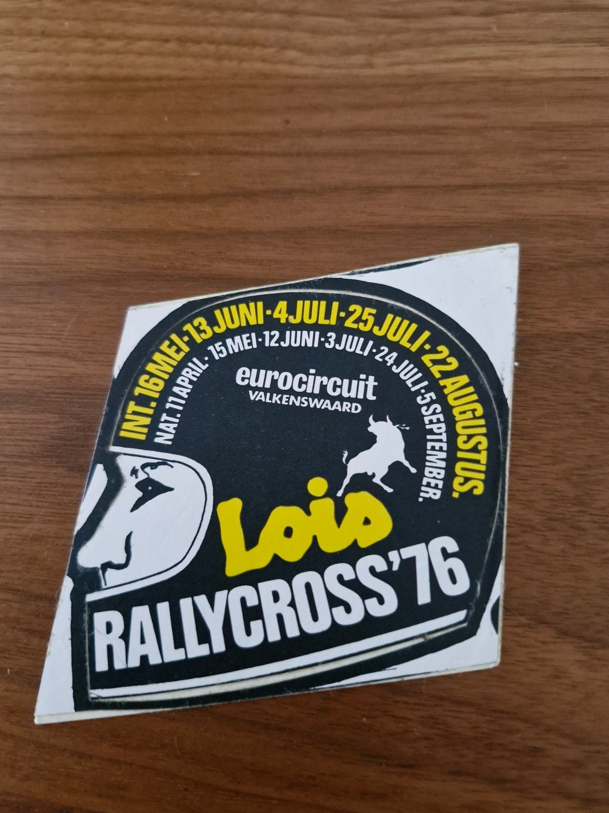 222 Vintage Lois Rallycross '76 Eurocircuit Valkenswaard sti, Verzamelen, Ophalen of Verzenden, Gebruikt, Auto of Motor
