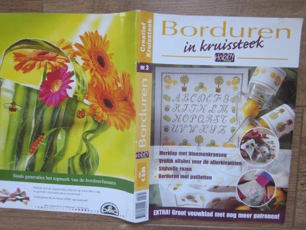 Borduren in kruissteek Hobby PRO nr.3 Creatief Kruissteek, Ophalen of Verzenden, Nieuw, Handborduren, Patroon