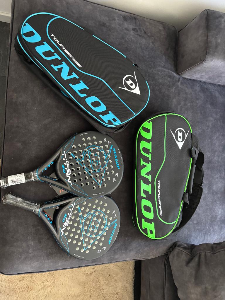 Dunlop killer titan 2.0 + dunlop padeltas, Ophalen, L4, Nieuw, Racket