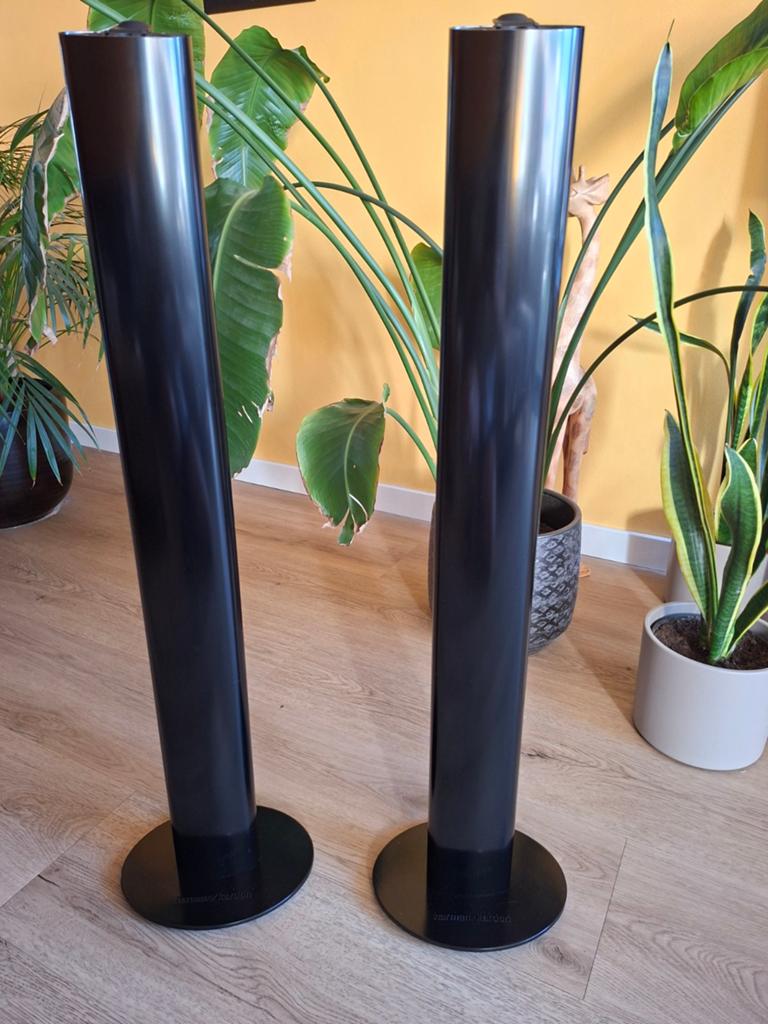 Harman Kardon standaards., Audio, Tv en Foto, Luidsprekers, Overige typen, Zo goed als nieuw, Minder dan 60 watt, Ophalen