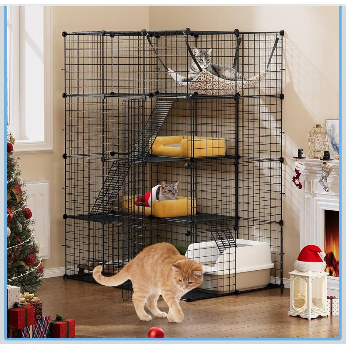 Katten kooi, Dieren en Toebehoren, Katten-accessoires, Gebruikt, Ophalen