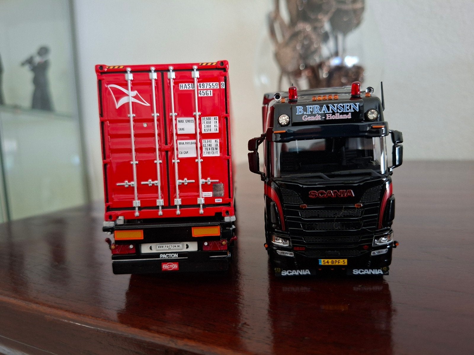 wsi Scania R 520 Van B Fransen uit Gent, Hobby en Vrije tijd, Modelauto's | 1:50, Ophalen of Verzenden, Zo goed als nieuw, Bus of Vrachtwagen