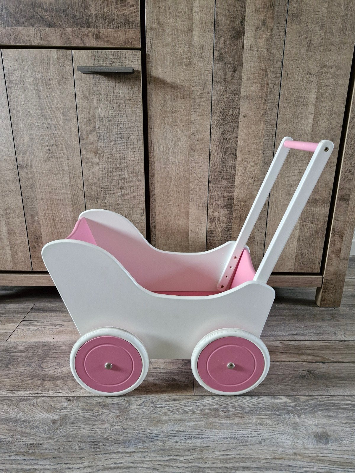 Houten poppenwagen, Ophalen, Zo goed als nieuw, Duw- of Trekspeelgoed